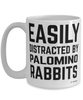 Funny Palomino Rabbit Mug Easily Distracted By Palomino Rabbits Coffee Cup 15oz White