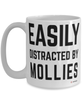 Funny Mollie Fish Mug Easily Distracted By Mollies Coffee Cup 15oz White