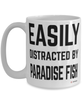 Funny Paradise Fish Mug Easily Distracted By Paradise Fish Coffee Cup 15oz White