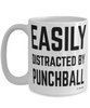 Funny Punchball Mug Easily Distracted By Punchball Coffee Cup 15oz White