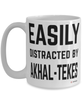 Funny Akhal-Teke Mug Easily Distracted By Akhal-Tekes Coffee Cup 15oz White