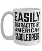 Funny American Saddlebred Mug Easily Distracted By American Saddlebreds Coffee Cup 15oz White