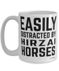 Funny Hirzai Horse Mug Easily Distracted By Hirzai Horses Coffee Cup 15oz White