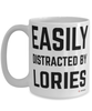 Funny Lorie Mug Easily Distracted By Lories Coffee Cup 15oz White