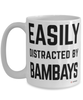 Funny Bambay Cat Mug Easily Distracted By Bambays Coffee Cup 15oz White