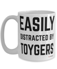 Funny Toyger Cat Mug Easily Distracted By Toygers Coffee Cup 15oz White