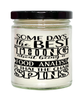 Funny Food Analyst Candle Some Days The Best Thing About Being A Food Analyst is 9oz Vanilla Scented Candles Soy Wax