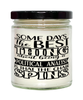 Funny Political Analyst Candle Some Days The Best Thing About Being A Political Analyst is 9oz Vanilla Scented Candles Soy Wax