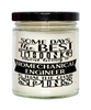 Funny Biomechanical Engineer Candle Some Days The Best Thing About Being A Biomechanical Engineer is 9oz Vanilla Scented Candles Soy Wax