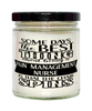 Funny Pain Management Nurse Candle Some Days The Best Thing About Being A Pain Management Nurse is 9oz Vanilla Scented Candles Soy Wax