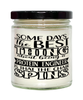 Funny Protein Engineer Candle Some Days The Best Thing About Being A Protein Engineer is 9oz Vanilla Scented Candles Soy Wax