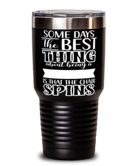 Funny Substitute Teacher Tumbler Some Days The Best Thing About Being A Substitute Teacher is 30oz Stainless Steel Black