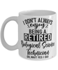 Funny Biological Science Technician Mug I Dont Always Enjoy Being a Retired Biological Science Tech Oh Wait Yes I Do Coffee Cup White