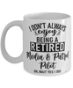 Funny Media and Patrol Pilot Mug I Dont Always Enjoy Being a Retired Media and Patrol Pilot Oh Wait Yes I Do Coffee Cup White