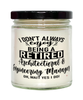 Funny Architectural & Engineering Manager Candle I Dont Always Enjoy Being a Retired Architectural & Eng Manager Oh Wait Yes I Do 9oz Vanilla Scented Candles Soy Wax