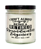 Funny Groundwater Engineer Candle I Dont Always Enjoy Being a Retired Groundwater Engineer Oh Wait Yes I Do 9oz Vanilla Scented Candles Soy Wax