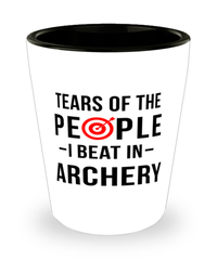 Funny Archer Shot Glass Tears Of The People I Beat In Archery