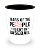 Funny Baseballer Shot Glass Tears Of The People I Beat In Baseball