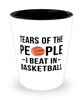 Funny Basketballer Shot Glass Tears Of The People I Beat In Basketball