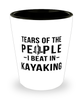 Funny Kayaker Shot Glass Tears Of The People I Beat In Kayaking