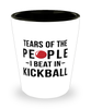 Funny Kickball Shot Glass Tears Of The People I Beat In Kickball
