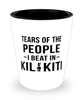 Funny Kilikiti Shot Glass Tears Of The People I Beat In Kilikiti