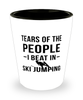 Funny Skier Shot Glass Tears Of The People I Beat In Ski Jumping