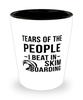Funny Skimboarder Shot Glass Tears Of The People I Beat In Skimboarding