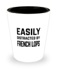 Funny French Lops Shot Glass Easily Distracted By French Lops