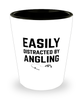 Funny Angling Shot Glass Easily Distracted By Angling