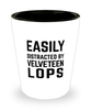 Funny Velveteen Lops Shot Glass Easily Distracted By Velveteen Lops