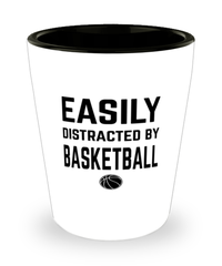 Funny Basketball Shot Glass Easily Distracted By Basketball