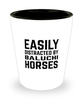 Funny Baluchi Horse Shot Glass Easily Distracted By Baluchi Horse