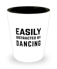 Funny Dancer Travel Mug Easily Distracted By Dancing