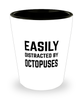 Funny Octopuses Shot Glass Easily Distracted By Octopuses