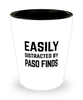 Funny Paso Finos Shot Glass Easily Distracted By Paso Finos
