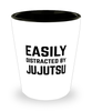 Funny Jiu Jitsu Travel Mug Easily Distracted By Jujutsu