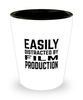 Funny Film Production Shot Glass Easily Distracted By Film Production