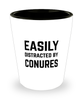 Funny Conures Shot Glass Easily Distracted By Conures