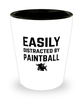Funny Paintball Shot Glass Easily Distracted By Paintball