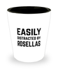 Funny Rosellas Shot Glass Easily Distracted By Rosellas