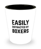Funny Boxers Shot Glass Easily Distracted By Boxers