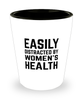 Funny Gynecologist Shot Glass Easily Distracted By Women's Health