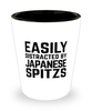 Funny Japanese Spitzs Shot Glass Easily Distracted By Japanese Spitzs