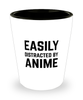 Funny Anime Shot Glass Easily Distracted By Anime