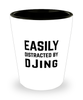 Funny Dj Shot Glass Easily Distracted By Djing