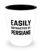 Funny Persians Shot Glass Easily Distracted By Persians