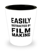 Funny Film Maker Shot Glass Easily Distracted By Film Making