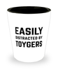 Funny Toygers Shot Glass Easily Distracted By Toygers