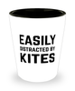 Funny Aichmomania Shot Glass Easily Distracted By Kites